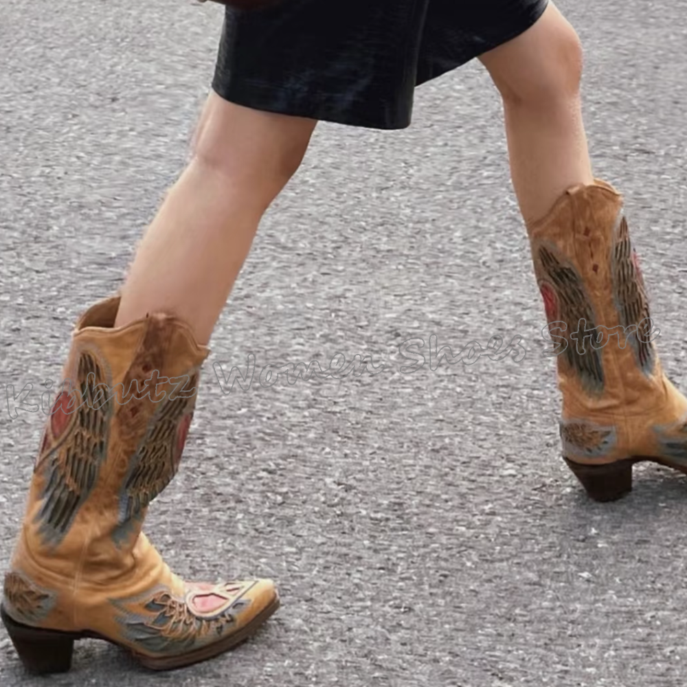 Embroidered Cowboy Western Boo - Embroidery On Leather のレビューと価格