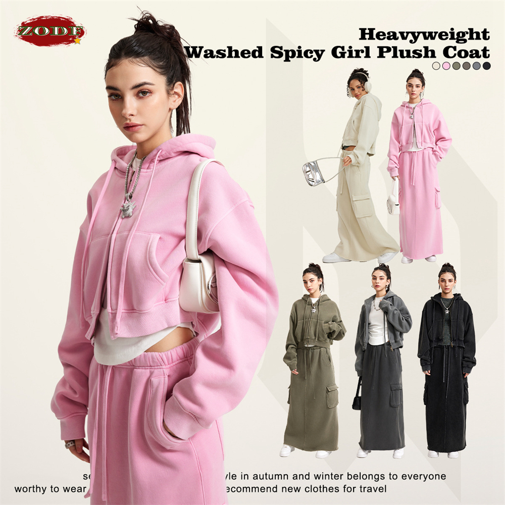 ZODF Retro 2025 Winter Women S - Embroidery Zip Up Hoodie のレビューと価格