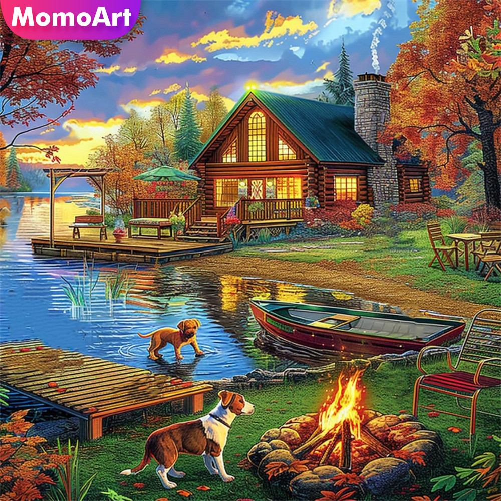 Momoart Landscape Cross Stitch - Embroidery Unique Design のレビューと価格