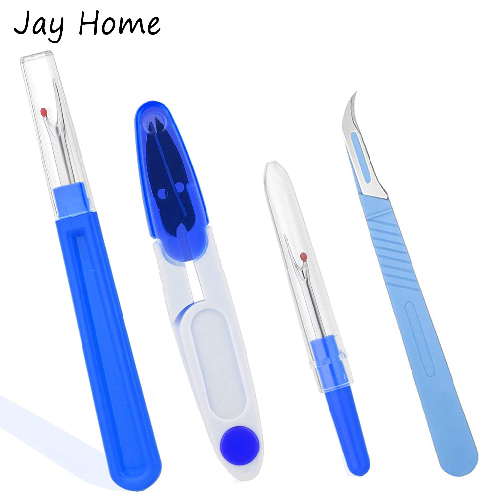 4PCS Seam Ripper Kits Stitch U - Embroidery Removal Tool のレビューと価格