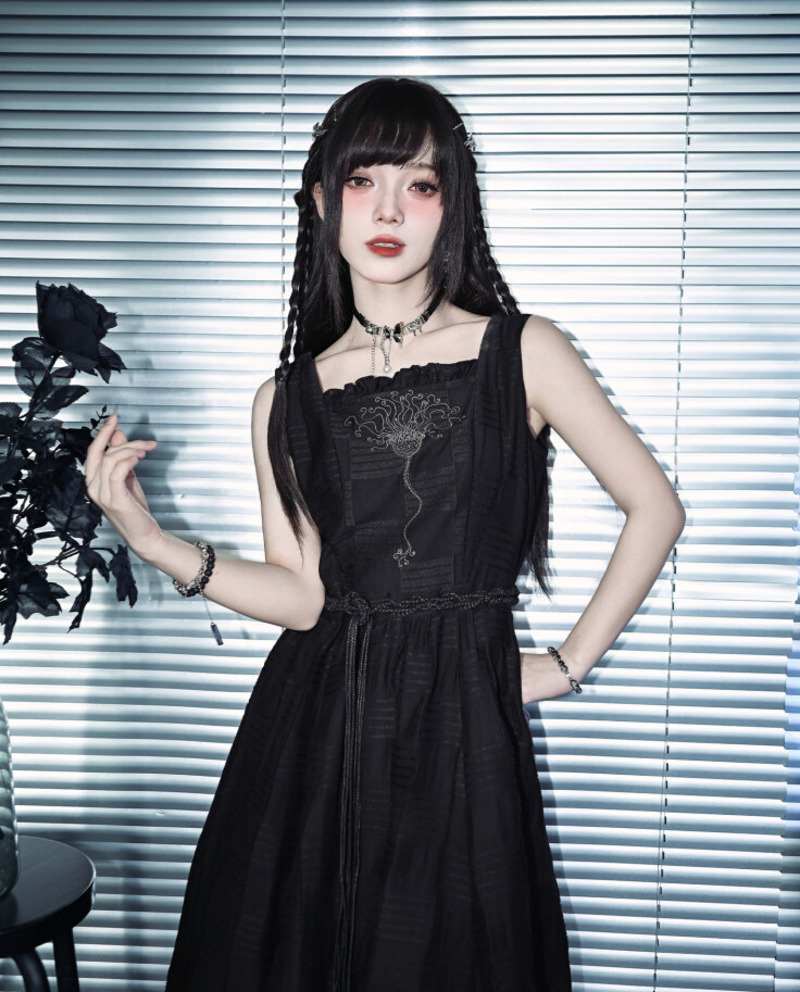 New Crinoid Embroidery Black D - Embroidery Vest のレビューと価格