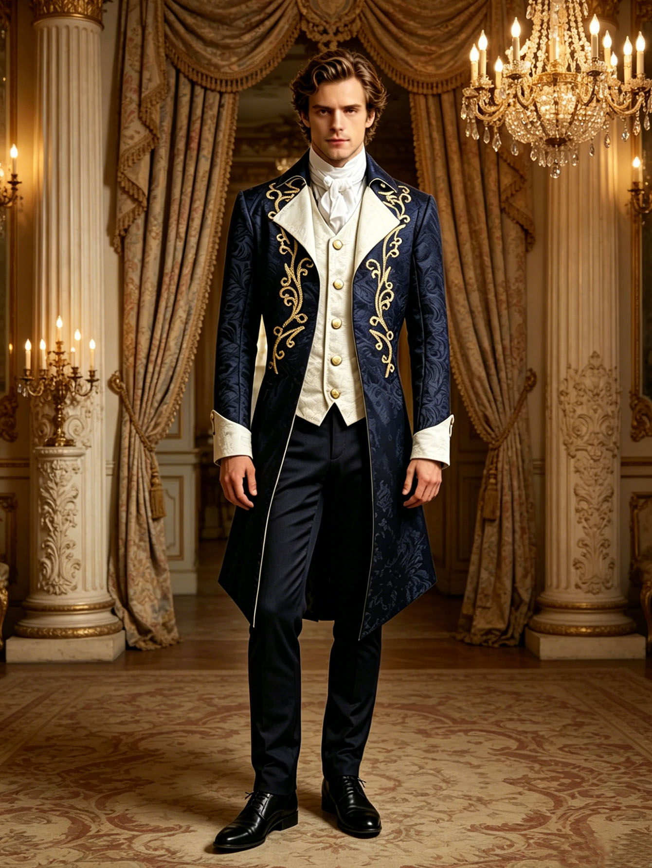 2026Medieval Men's Gothic Tail - Embroidery Gothic のレビューと価格