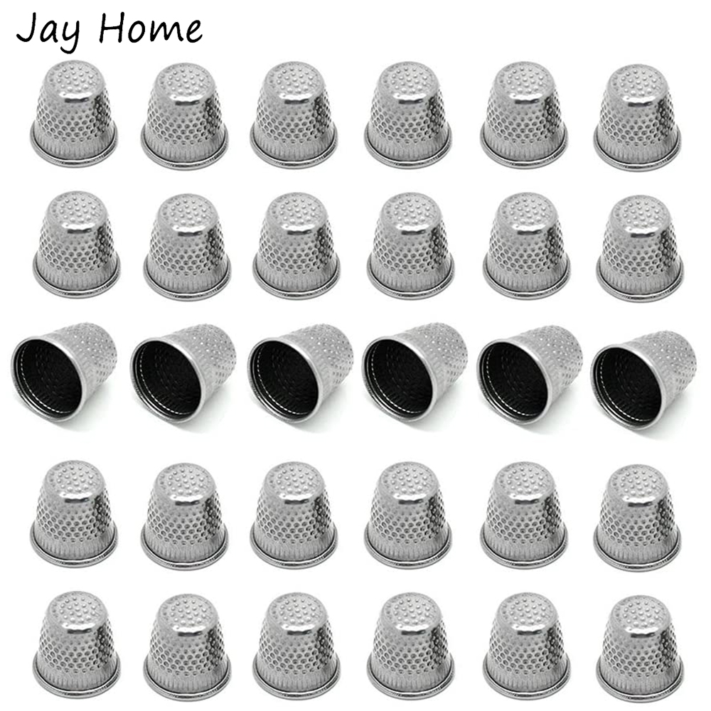 5/10Pcs Silver Sewing Thimbles - Embroidery Quilt Cover のレビューと価格