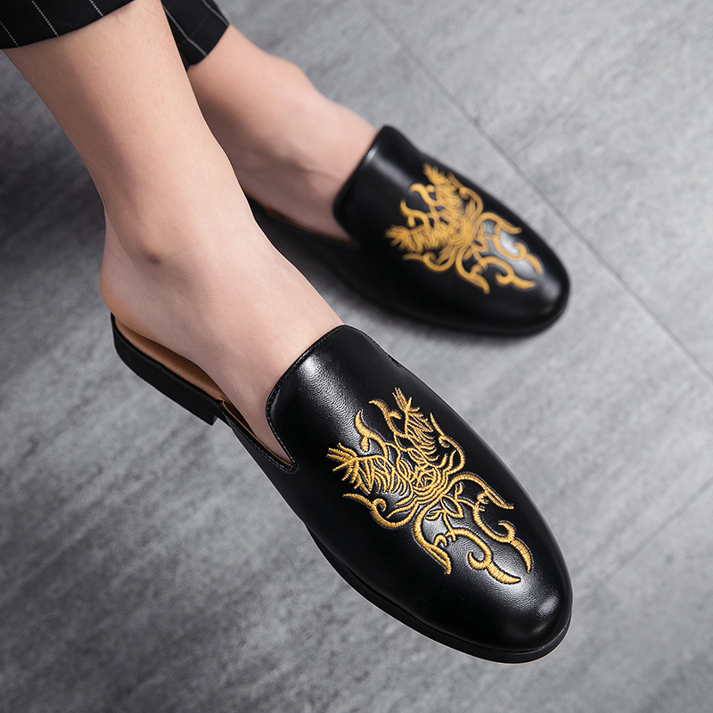 Summer Embroidery Half Shoes F - Embroidery On Leather のレビューと価格