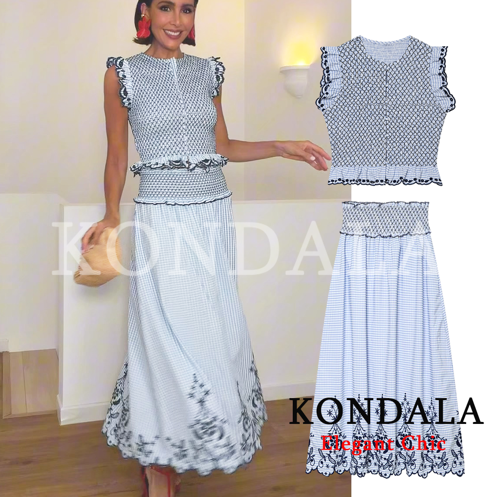 KONDALA Women Trendy Elegant E - Embroidery Vest のレビューと価格