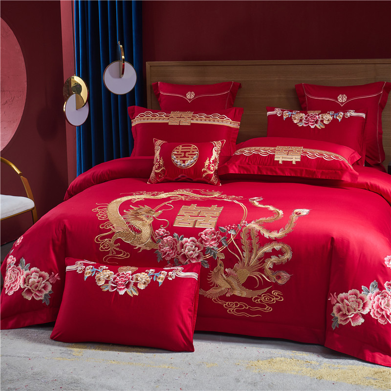 100% Cotton Bedding Set Luxury - Embroidery Quilt Cover のレビューと価格