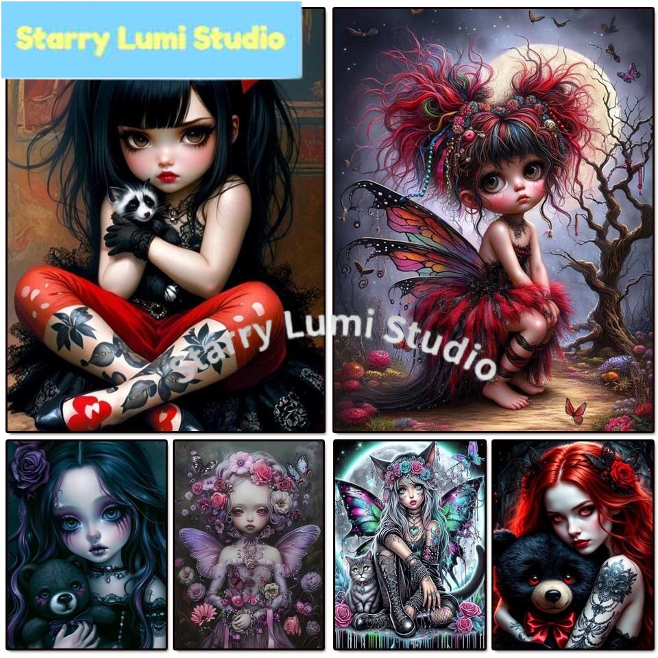 5D Diamond Painting Kit Gothic - Embroidery Gothic のレビューと価格