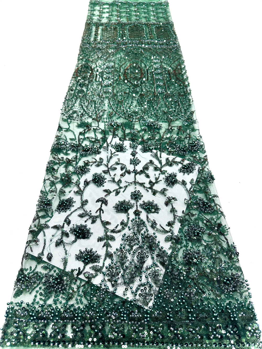 Luxury African Sequins Green B - Embroidery Gradient のレビューと価格