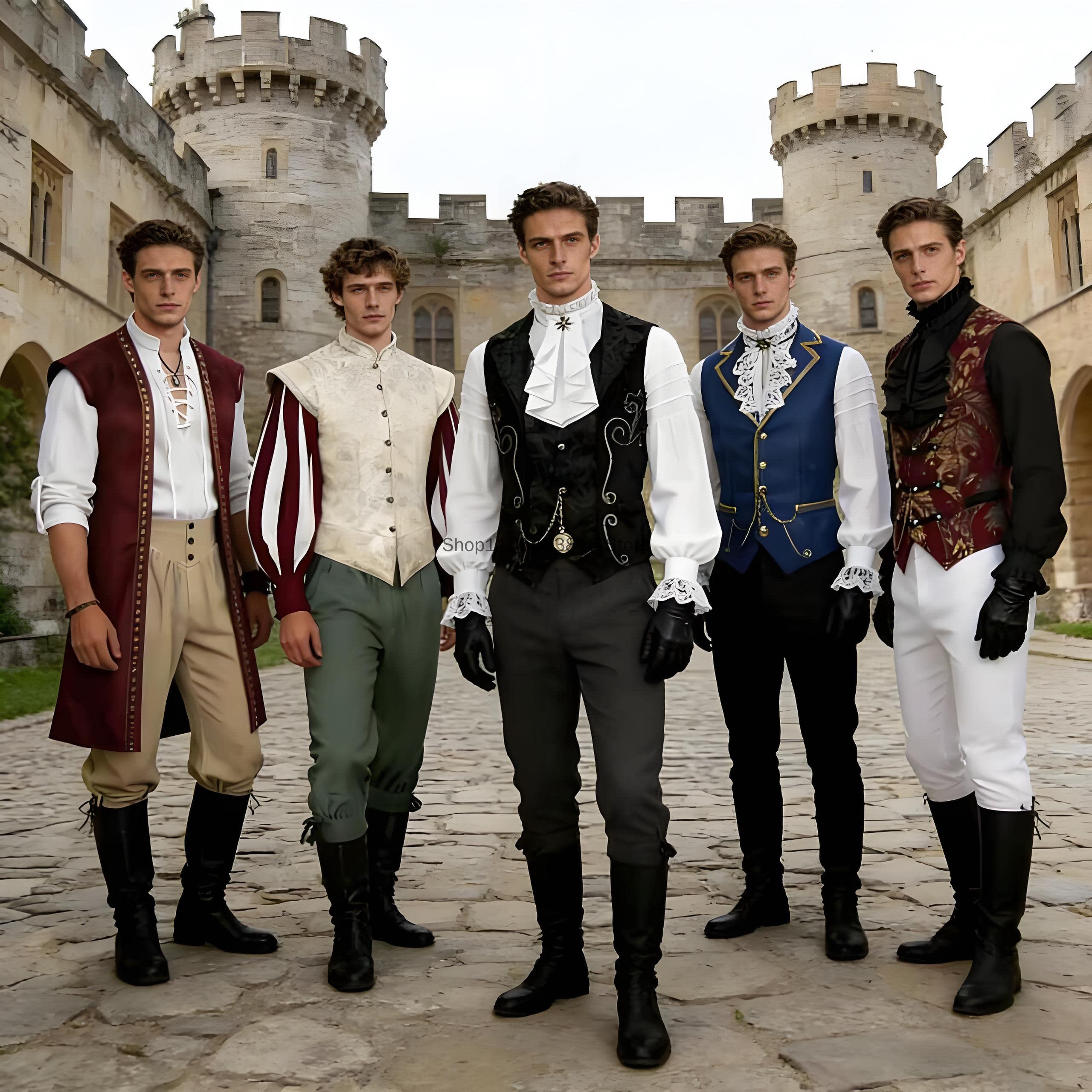 Medieval Men's Noble Vest Embr - Embroidery Vest のレビューと価格