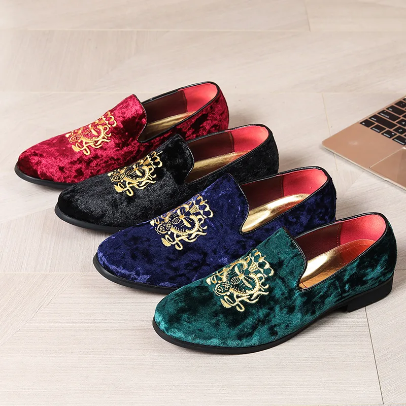 Spring New Men Leather Casual - Embroidery On Leather のレビューと価格