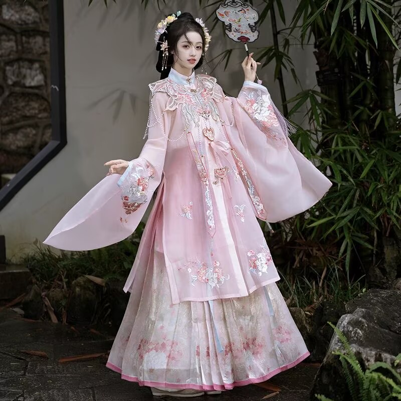 Modern Pink Gradient Hanfu for - Embroidery Gradient のレビューと価格