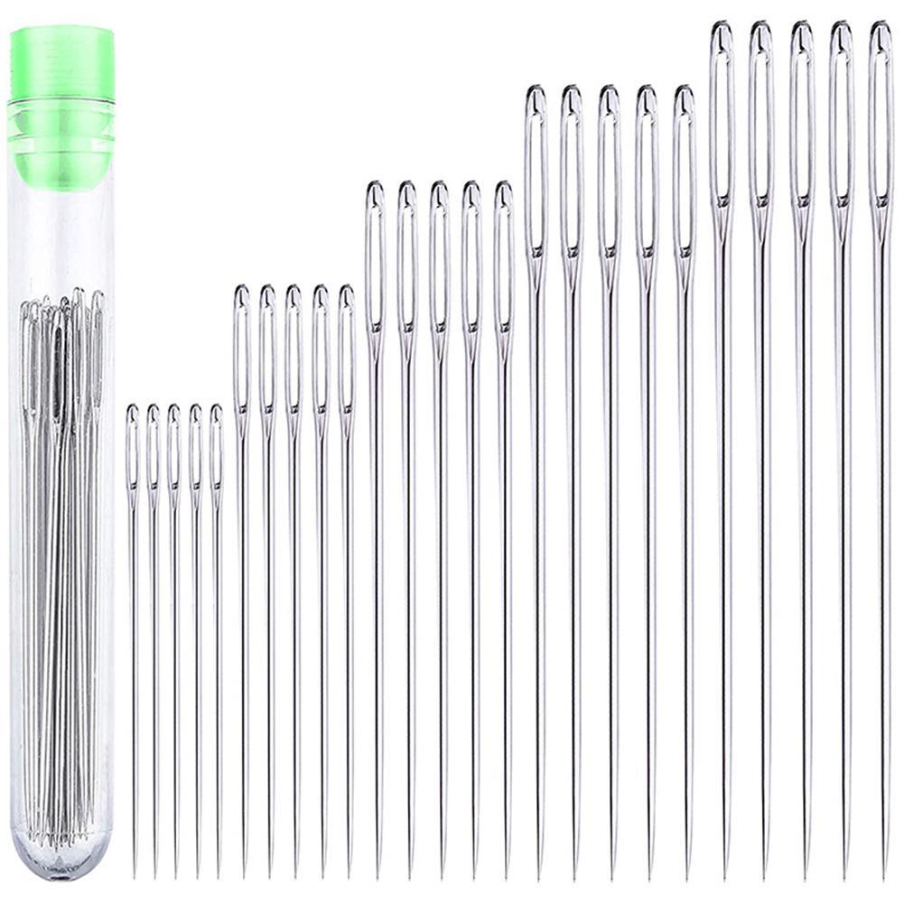 25 Pcs Large Eye Stitching Nee - Embroidery Needle のレビューと価格
