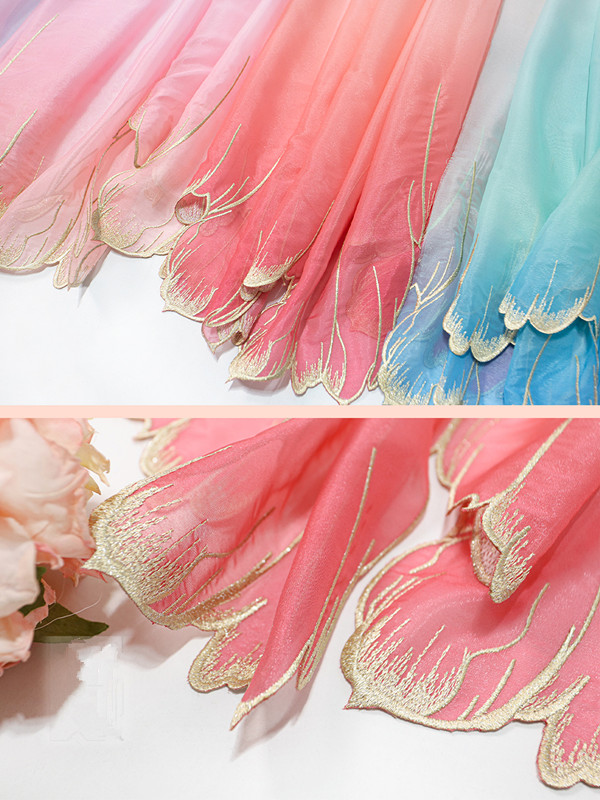 embroidery green blue Gradient - Embroidery Cloth のレビューと価格