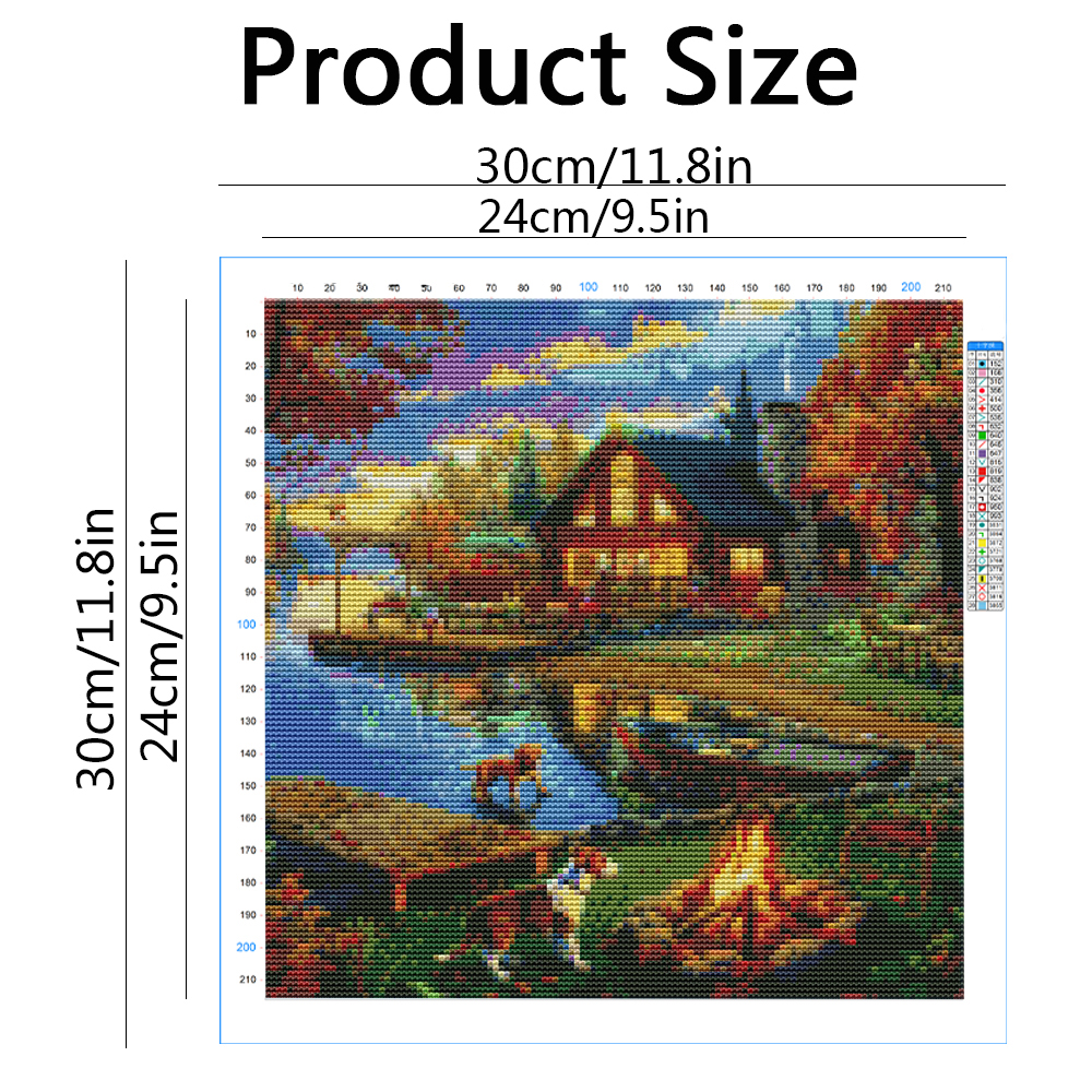 Momoart Landscape Cross Stitch - Embroidery Unique Design のレビューと価格