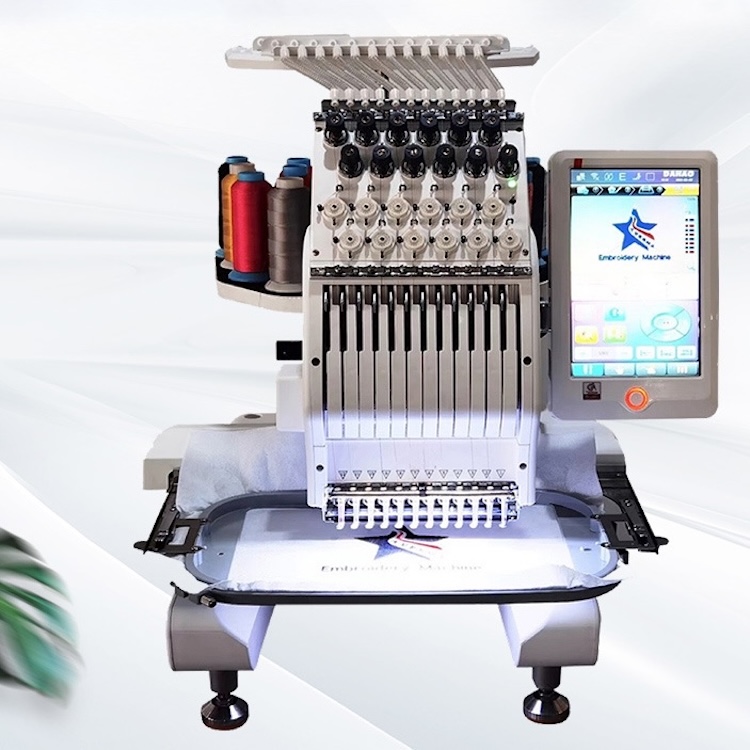 High Speed 12 Needles Computer - Embroidery Hat Machine のレビューと価格