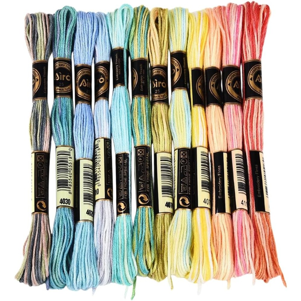 12 Skeins 105 Yards 6 Ply Vari - Embroidery Gradient のレビューと価格