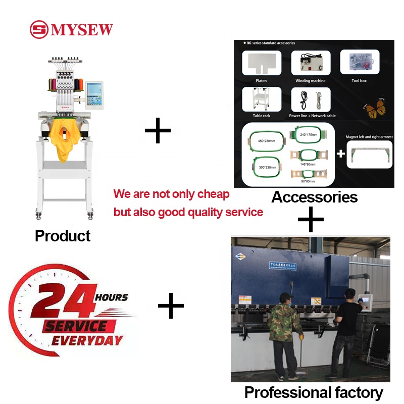 MYSEW MFS800  9  s Single Head - Embroidery Hat Machine のレビューと価格