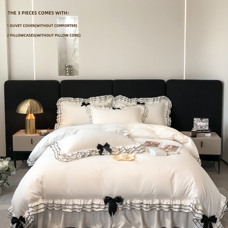 3pcs KOREN WHITE Duvet Cover S - Embroidery Quilt Cover のレビューと価格