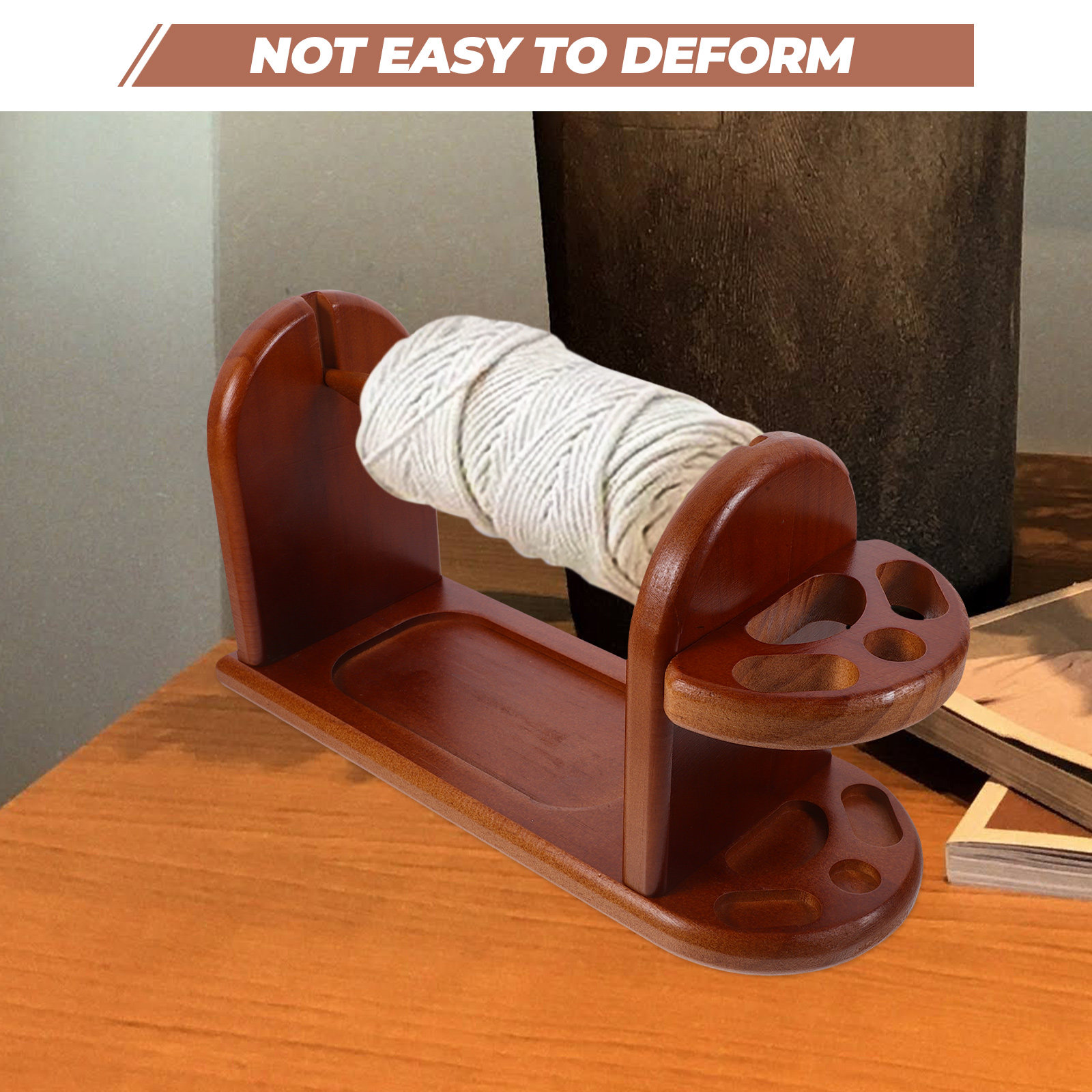 Sturdy Wooden Yarn Holder for  - Embroidery Thread Yarn のレビューと価格