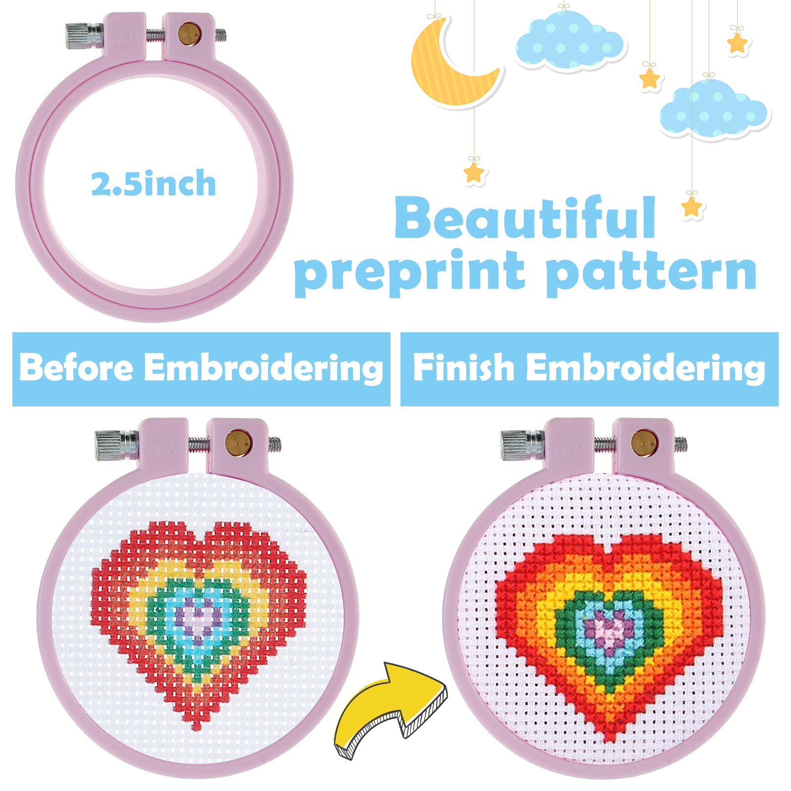 6Pcs Embroidery Beginner Kits  - Embroidery Removal Tool のレビューと価格
