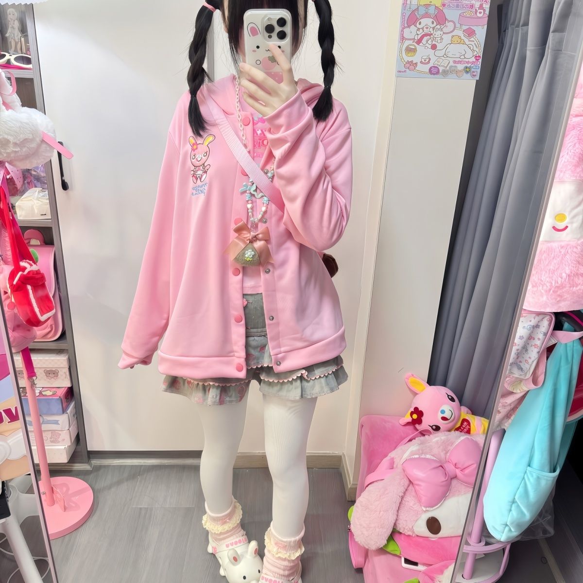 Japanese Cartoon Mp Embroidery - Embroidery Zip Up Hoodie のレビューと価格
