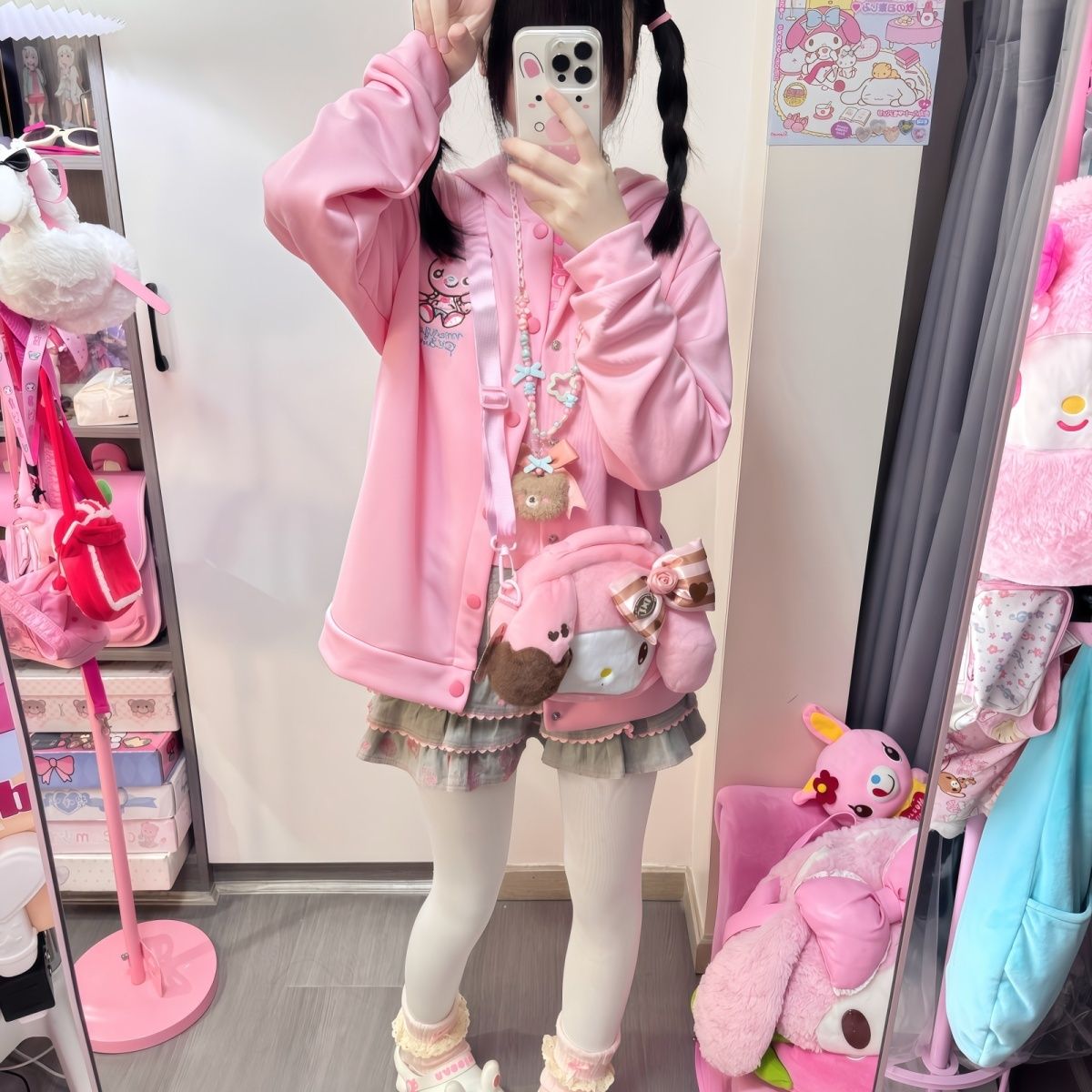 Japanese Cartoon Mp Embroidery - Embroidery Zip Up Hoodie のレビューと価格