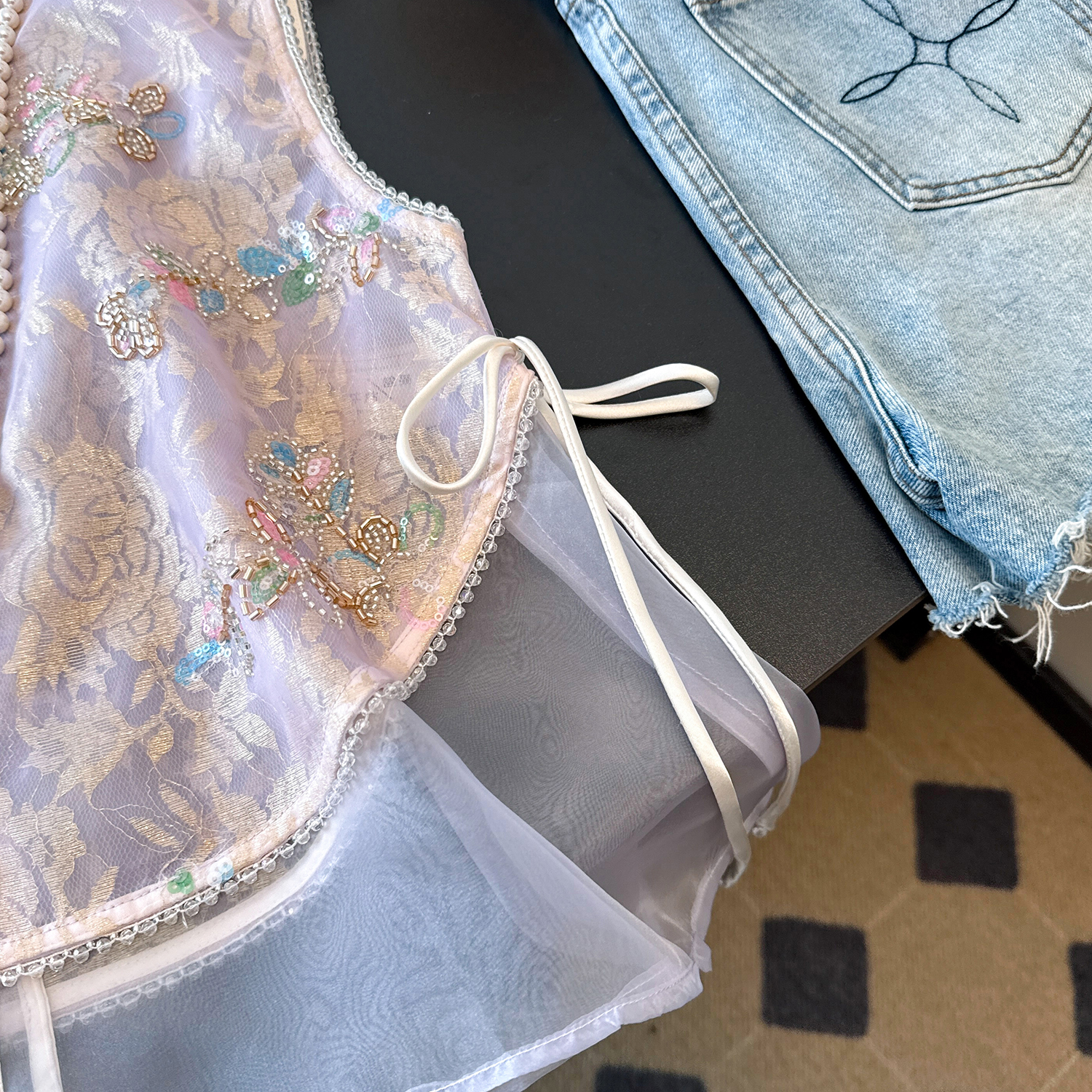 New Chinese Style Heavy Embroi - Embroidery Vest のレビューと価格