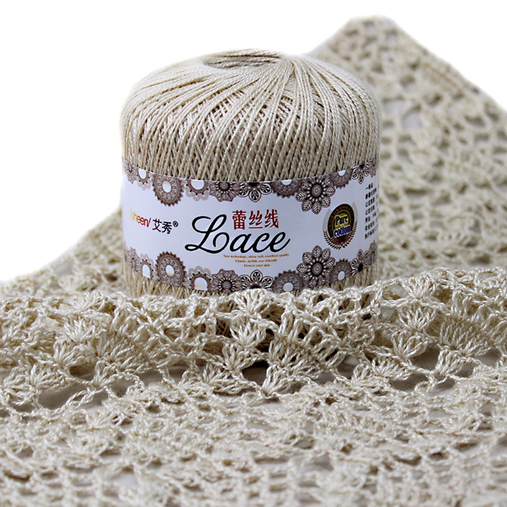 50g/Ball Soft Cotton Lace Yarn - Embroidery Thread Yarn のレビューと価格