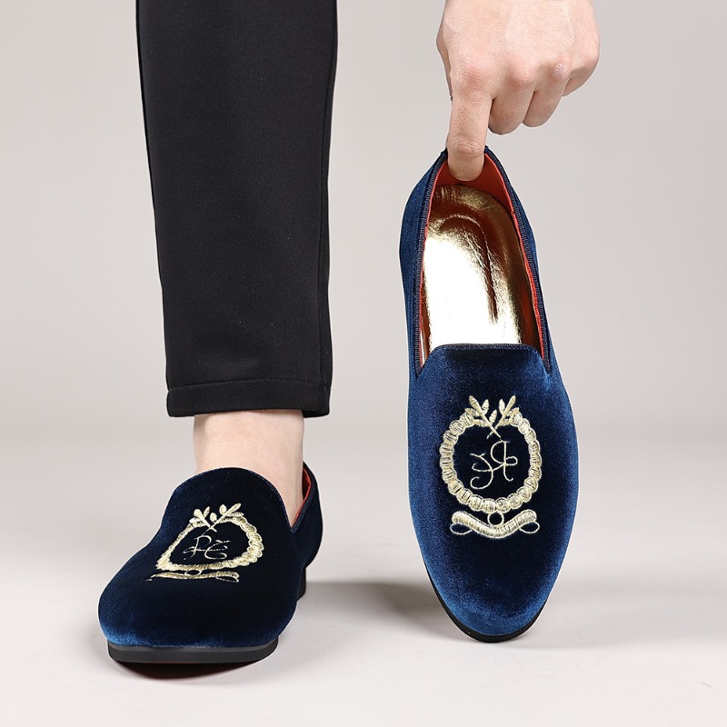 Luxury Designer Loafers Suede  - Embroidery On Leather のレビューと価格