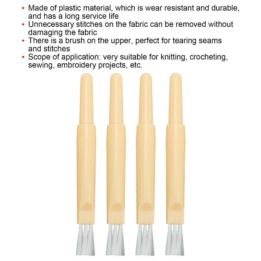 4pcs Durable Plastic Stitch Re - Embroidery Removal Tool のレビューと価格