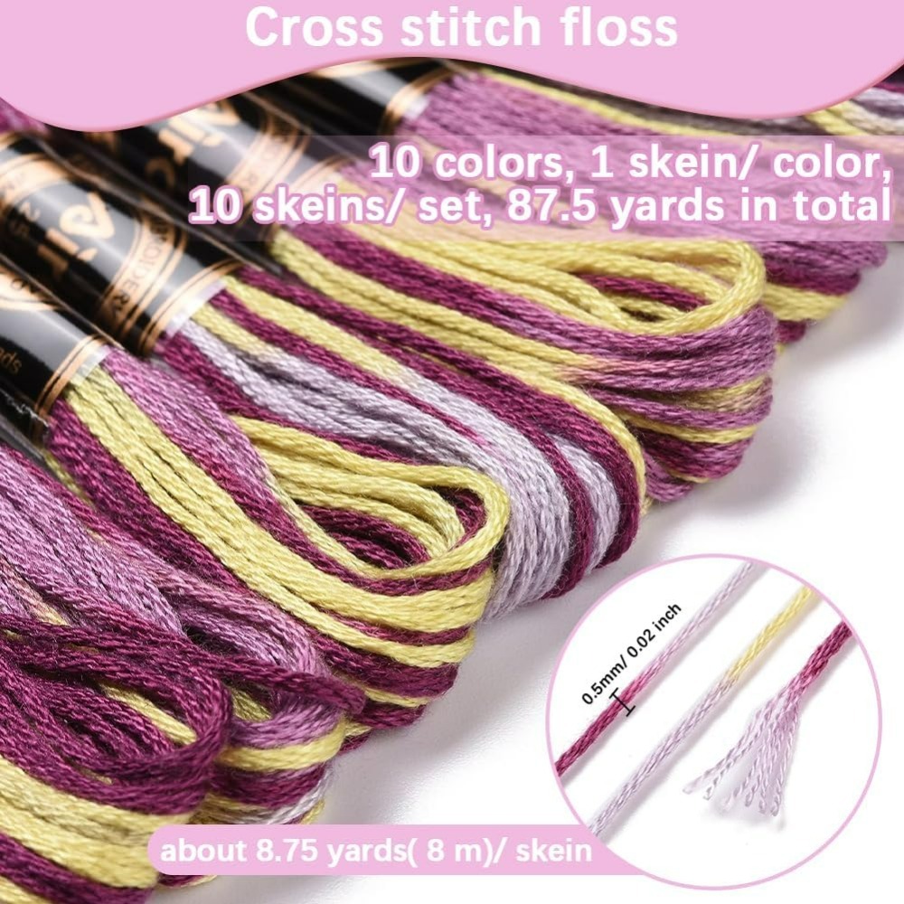 6 Strands Purple Variegated Em - Embroidery Gradient のレビューと価格