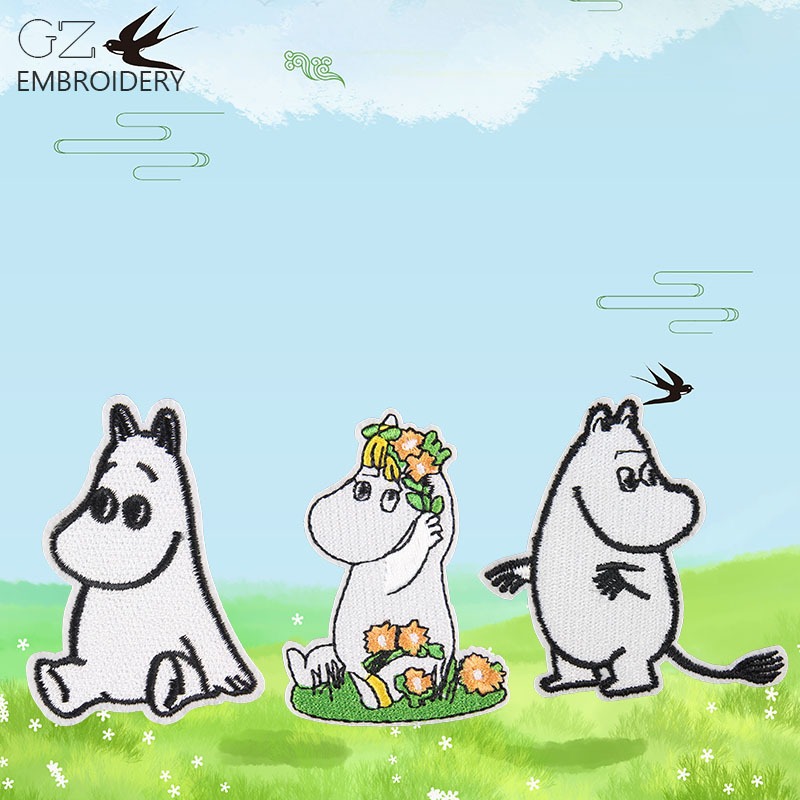 Moomin Cute Cartoon Embroidere - Embroidery Cloth のレビューと価格