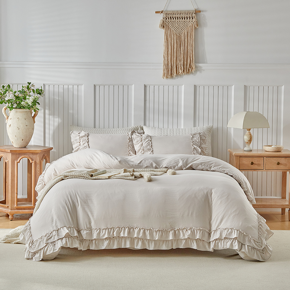 Duvet Cover Bedding Set Twin F - Embroidery Quilt Cover のレビューと価格