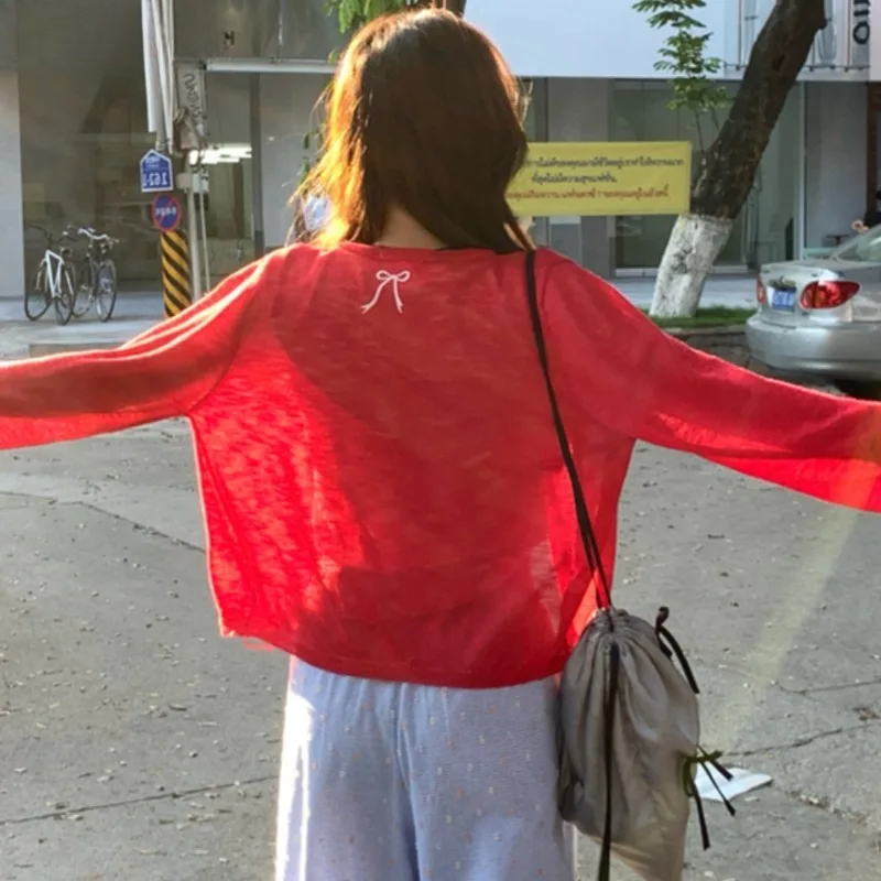 Korean Fashion Cardigan Women  - Embroidery Thread Yarn のレビューと価格