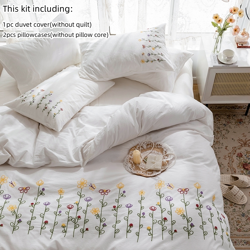3pcs  Embroidery Duvet Cover S - Embroidery Quilt Cover のレビューと価格