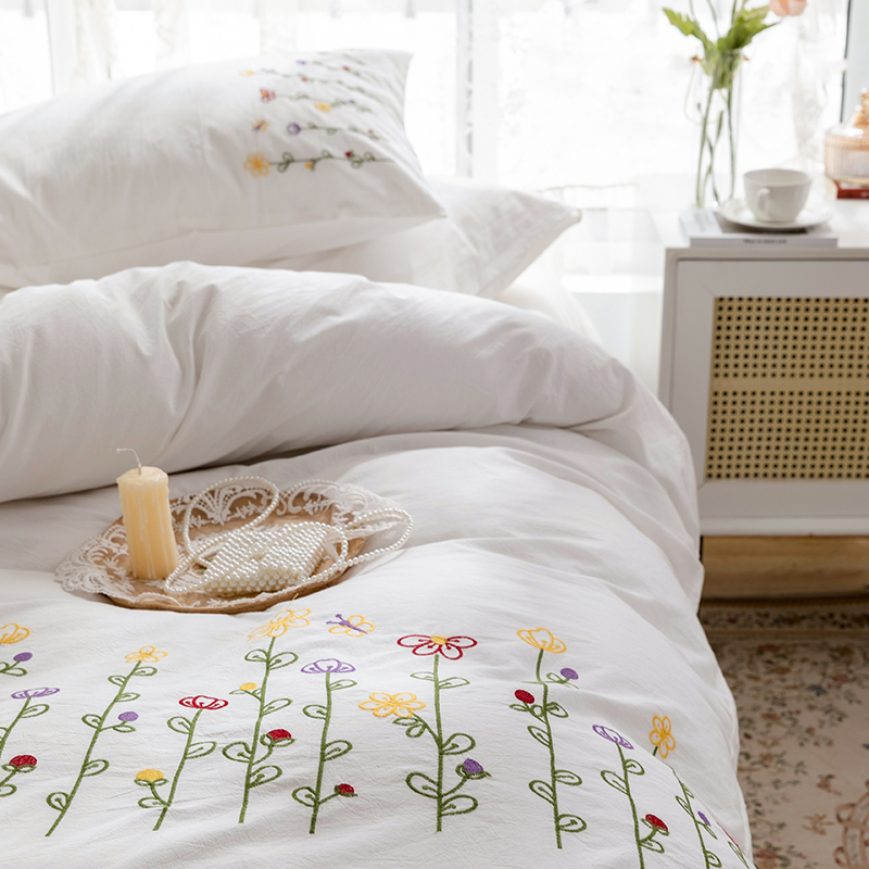 3pcs  Embroidery Duvet Cover S - Embroidery Quilt Cover のレビューと価格