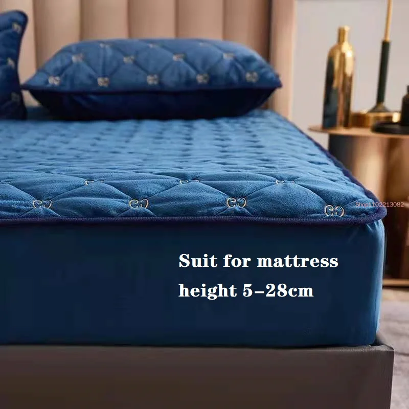 Embroidery Mattress Cover Thic - Embroidery Quilt Cover のレビューと価格