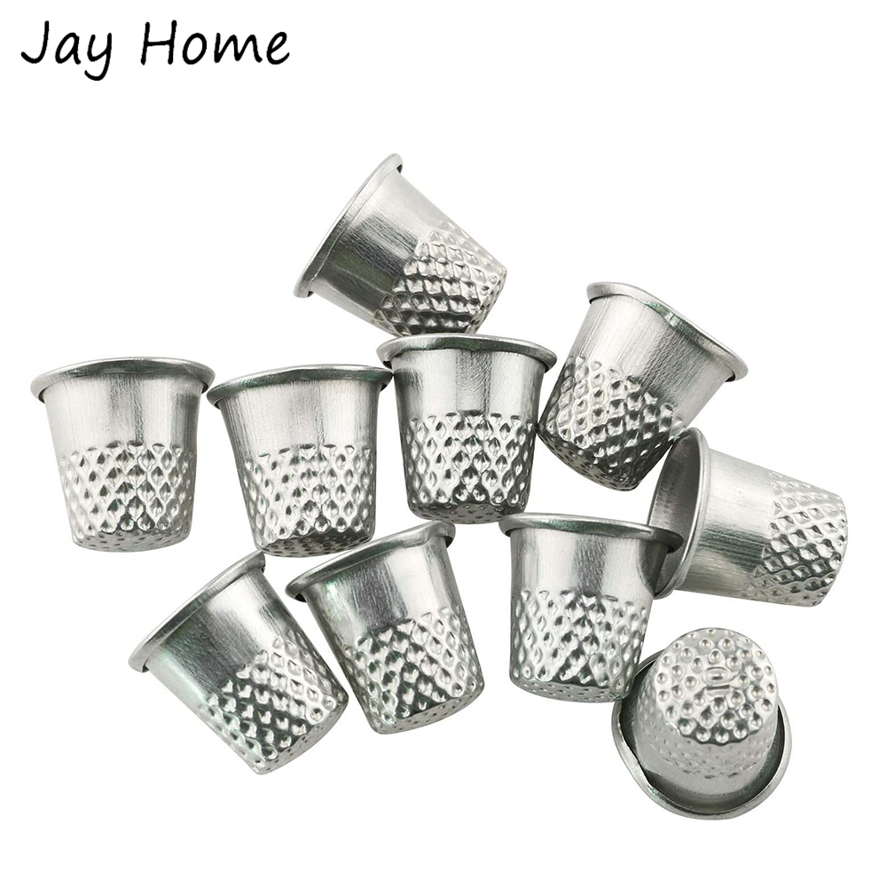 5/10Pcs Silver Sewing Thimbles - Embroidery Quilt Cover のレビューと価格