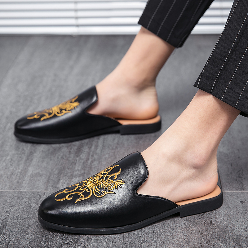 Summer Embroidery Half Shoes F - Embroidery On Leather のレビューと価格