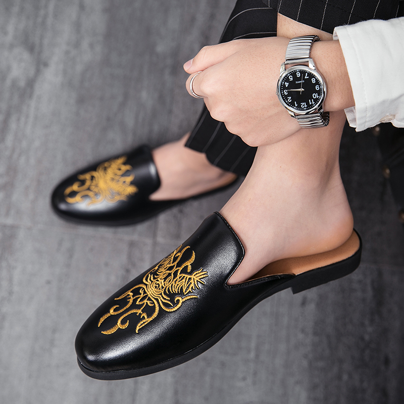 Summer Embroidery Half Shoes F - Embroidery On Leather のレビューと価格