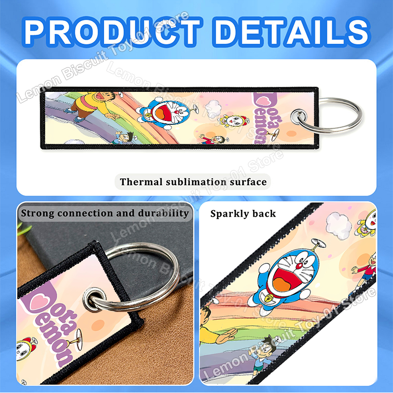 Doraemons Series Key Fobs Hold - Embroidery Cloth のレビューと価格
