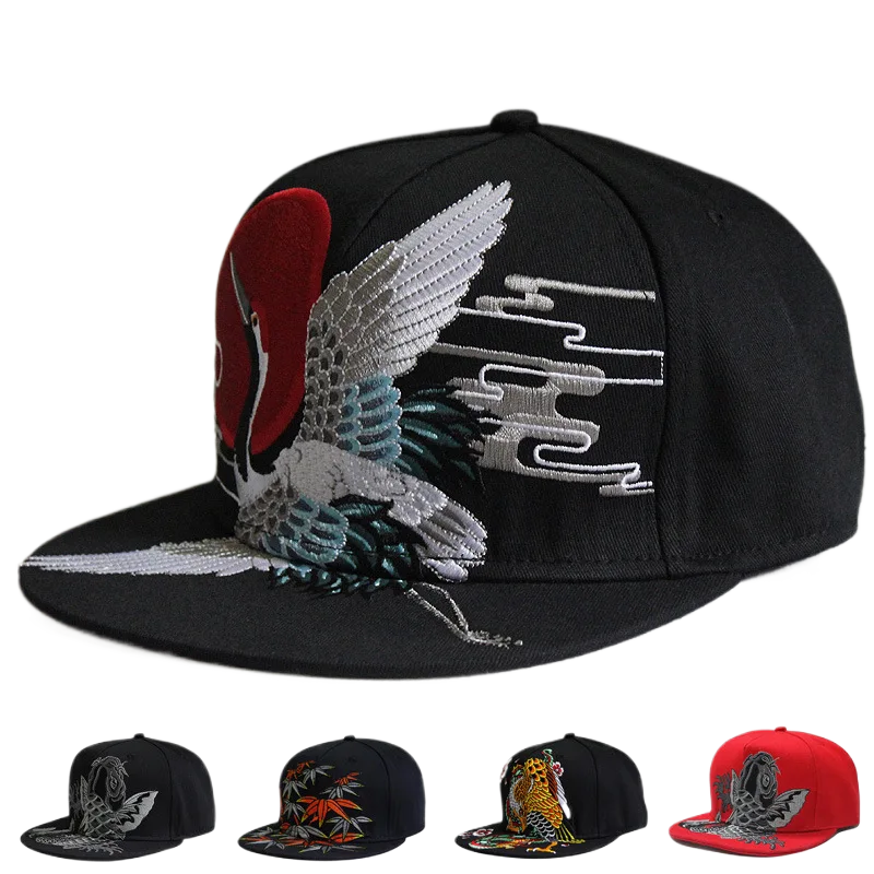 Men Flat Hat Hip Hop Snapback  - Embroidery Hat Machine のレビューと価格