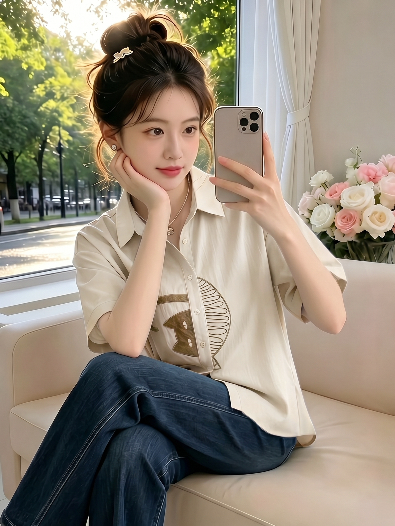 Unique Stylish Casual Shirt Ve - Embroidery Unique Design のレビューと価格
