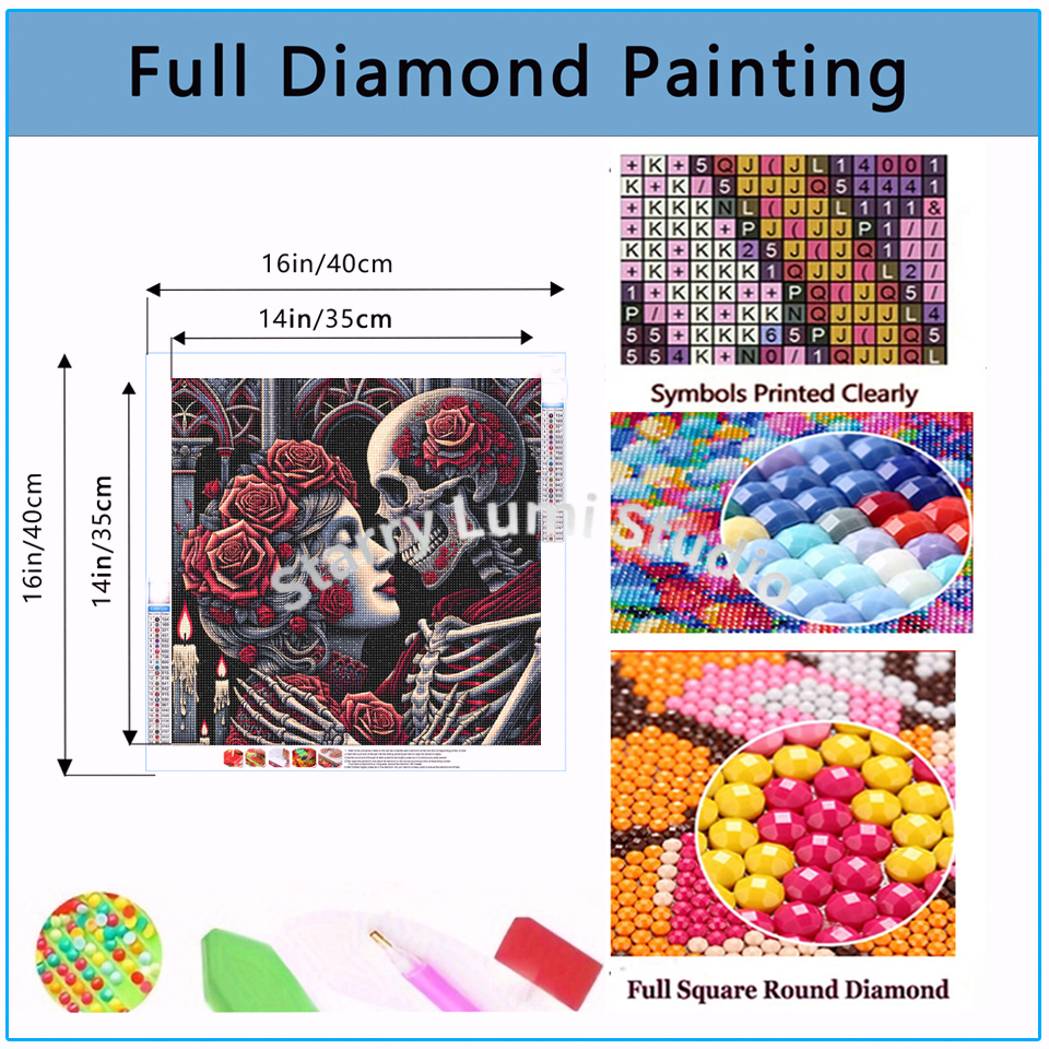 5D Diamond Painting Gothic Lad - Embroidery Gothic のレビューと価格
