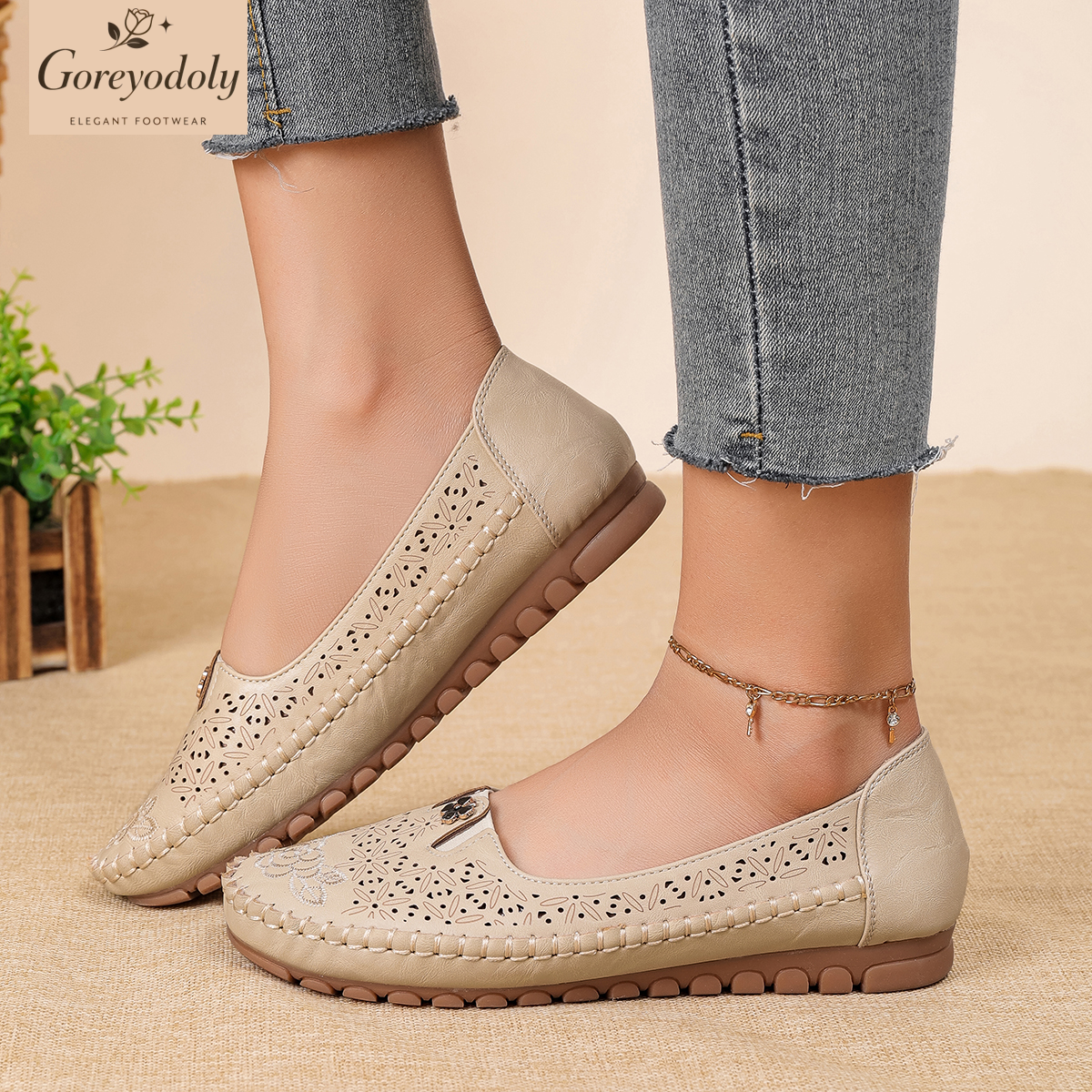 Goreyodoly women loafers flora - Embroidery On Leather のレビューと価格
