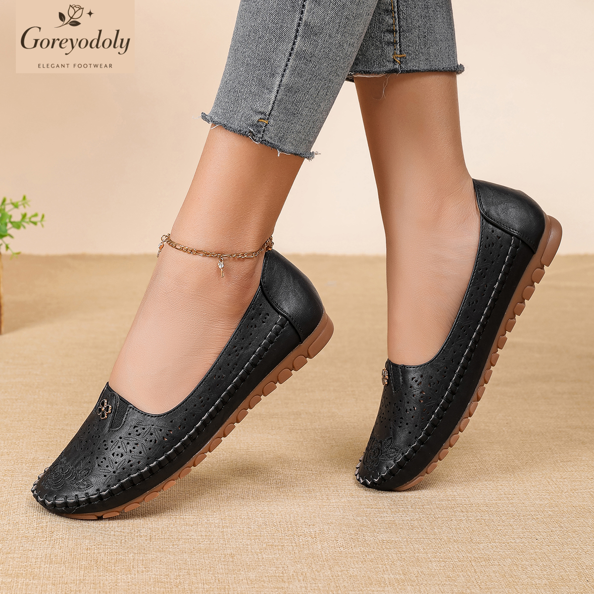 Goreyodoly women loafers flora - Embroidery On Leather のレビューと価格