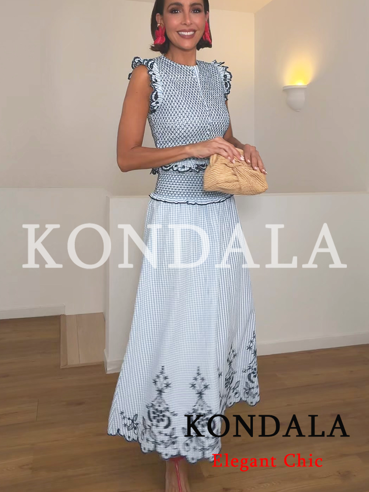 KONDALA Women Trendy Elegant E - Embroidery Vest のレビューと価格