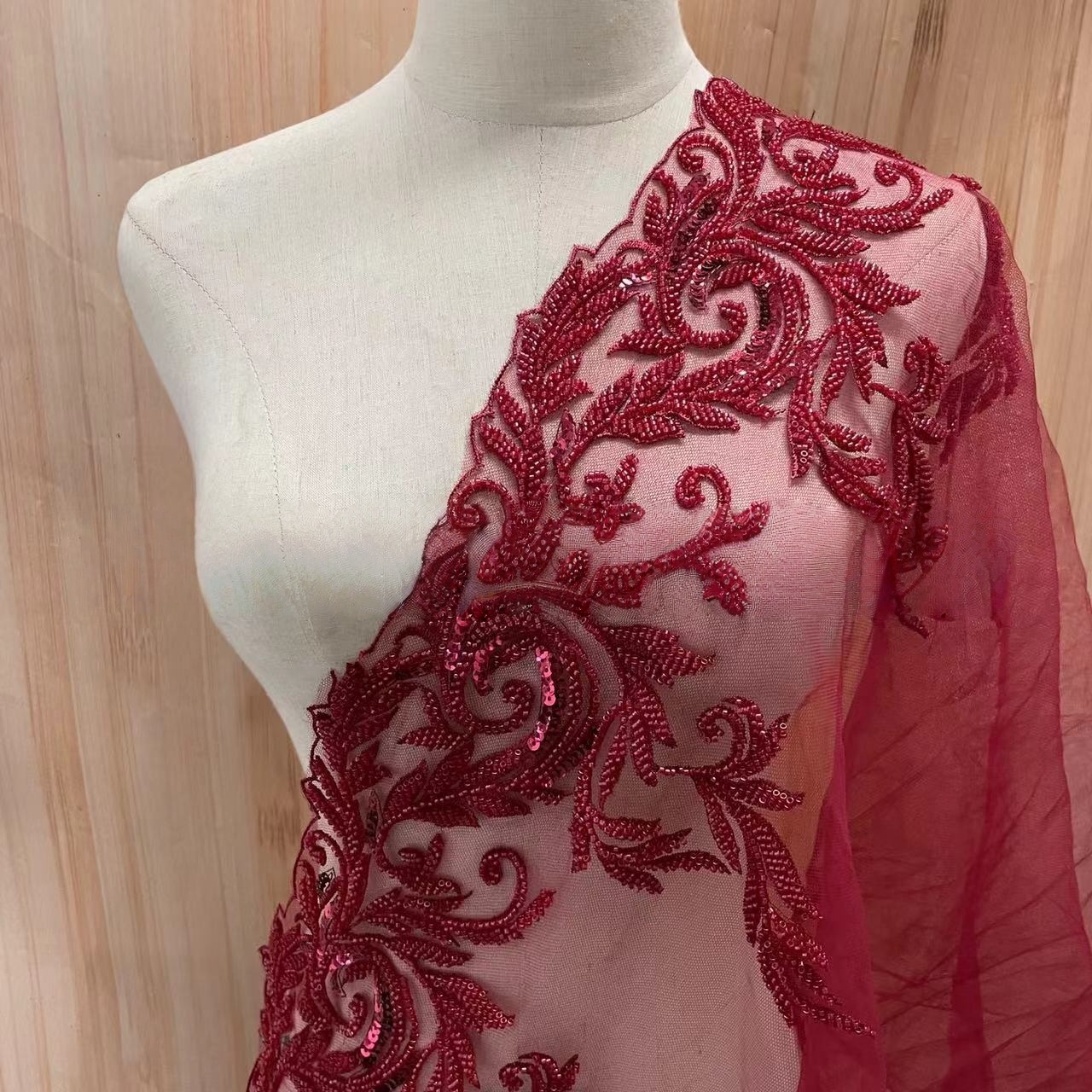 Beaded Embroidery Lace Trim wi - Embroidery Gradient のレビューと価格