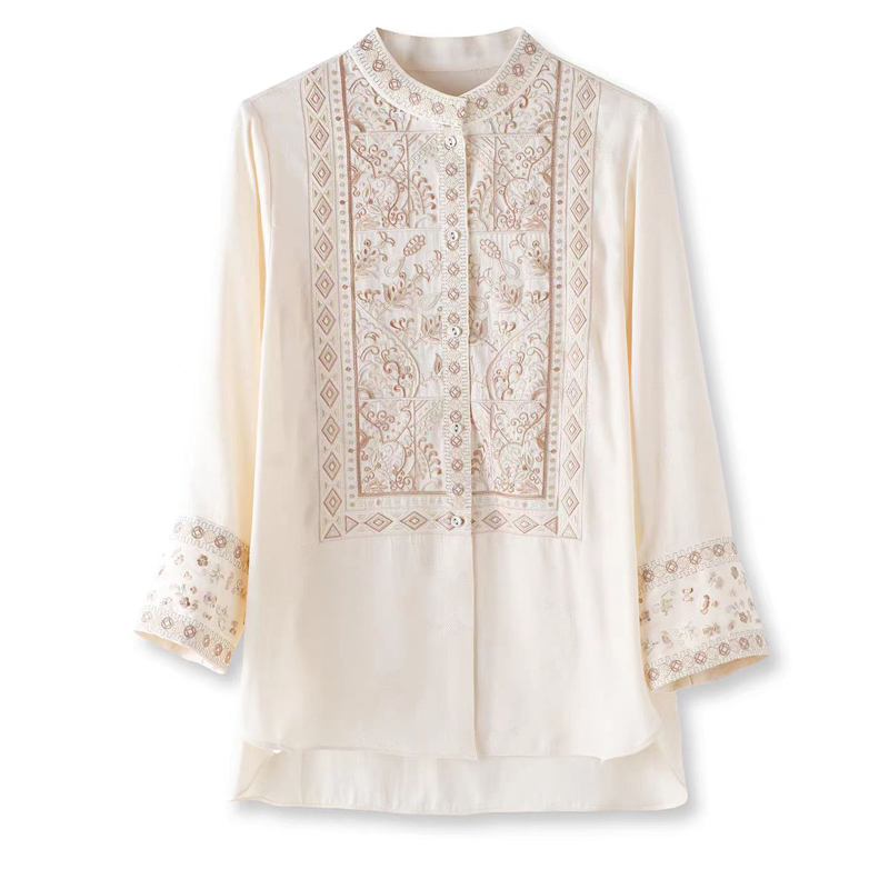 Summer Silk+Rayon Fabric New C - Embroidery Unique Design のレビューと価格