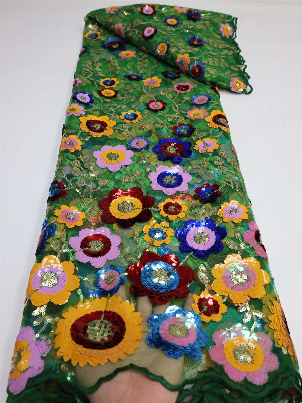 Mesh African Lace Fabric 2025  - Embroidery Gradient のレビューと価格